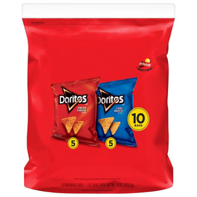 DORITOS Tortilla Chips Variety Pack - 10 Oz