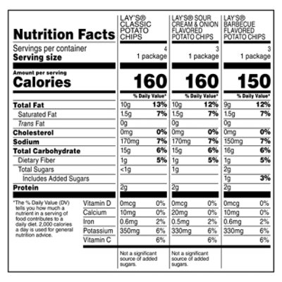 Lays Potato Chips Variety Pack 10 Count - 10 Oz - Image 3