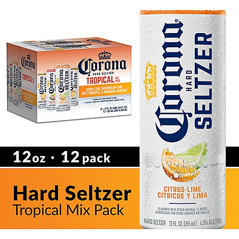 Corona Hard Seltzer Original Gluten Free Spiked Sparkling Water Variety Pack - 12-12 Fl. Oz.