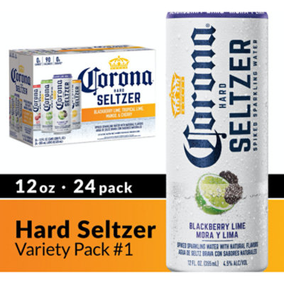 Corona Hard Seltzer Spiked Sparkling Water 4.5% ABV Variety Pack In Cans - 24-12 Fl. Oz.
