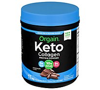 Orgain Keto Protein Powder Ketogenic Collagen With Mct Oil Chocolate - 0.88 Lb