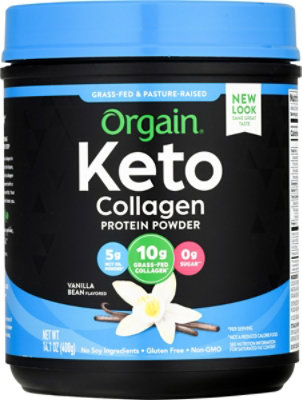 Orgain Keto Protein Powder Ketogenic Collagen With MCT Oil Vanilla - 14.08 Oz - Image 2