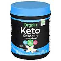 Orgain Keto Protein Powder Ketogenic Collagen With Mct Oil Vanilla - 0.88 Lb - Image 1