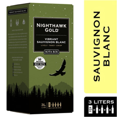 Bota Box Nighthawk Gold Vibrant Sauvignon Blanc White Wine - 3 Liter - Image 1