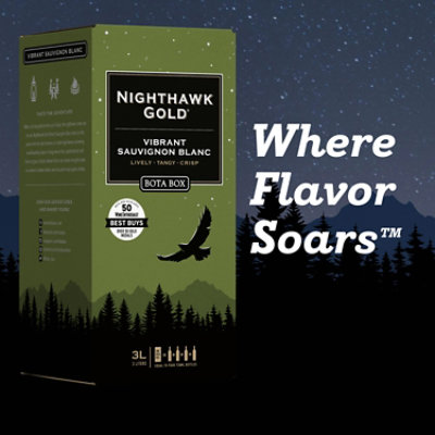 Bota Box Nighthawk Gold Vibrant Sauvignon Blanc White Wine - 3 Liter - Image 7