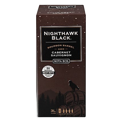 Bota Box Nighthawk Black Bourbon Barrel Cabernet Sauvignon Red Wine - 3 Liter - Image 3