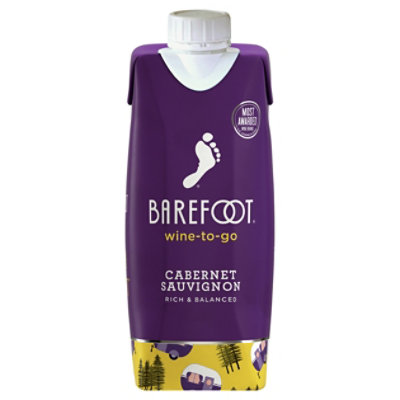 Barefoot Wine to go Red Wine Cabernet Sauvignon Rich & Balanced Tetra Pak - 500 Ml - Image 2