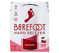 Barefoot Wine Cherry & Cranberry Hard Seltzer Single Serve Cans - 4-250 Ml
