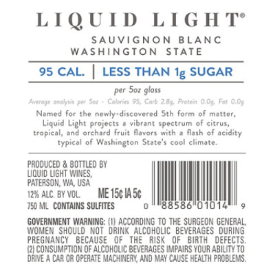 Liquid Light Sauvignon Blanc White Wine - 750 Ml - ACME Markets