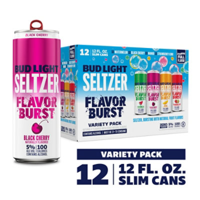 Bud Light Gluten Free Hard Seltzer Variety Pack  In Slim Cans - 12-12 Fl. Oz. - Image 1