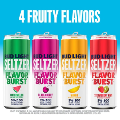 Bud Light Gluten Free Hard Seltzer Variety Pack  In Slim Cans - 12-12 Fl. Oz. - Image 4