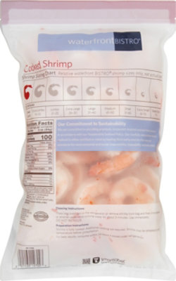 waterfront BISTRO Shrimp Cooked Peeled & Deveined Tail On Colossal 13-15 Count - 2 Lb - Image 5