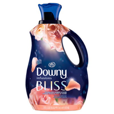 Downy Infusions Fabric Conditioner Bliss Sparkling Amber & Rose - 64 Fl. Oz. - Image 1