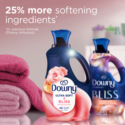 Downy Infusions Fabric Conditioner Bliss Sparkling Amber & Rose - 64 Fl. Oz. - Image 6