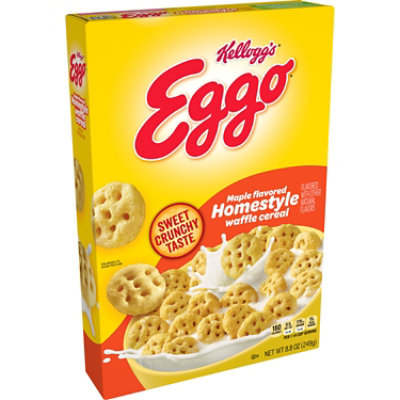 Eggo Breakfast Cereal Maple Flavored Homestyle Waffle - 8.8 Oz