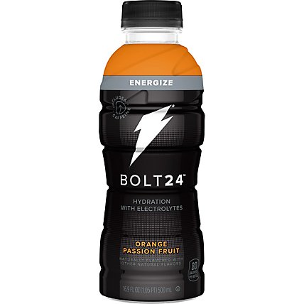 Bolt24 Hydration Drink With Electrolytes Orange Passion Fruit - 16.9 Fl. Oz. - Image 2