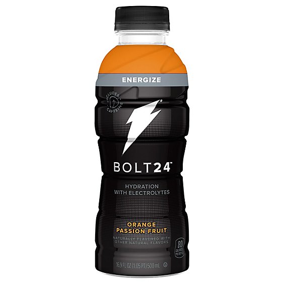 Bolt24 Hydration Drink With Electrolytes Orange Passion Fruit - 16.9 Fl. Oz.