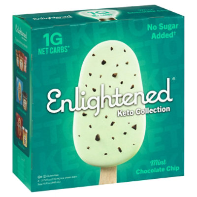 Download Enlightened Keto Collection Ice Cream Bars Mint Chocolate Chip 4 3 75 Fl Oz Albertsons