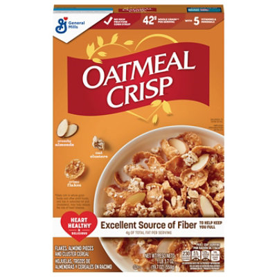 General Mills Oatmeal Crisp Crunchy Almond Cereal - 19.7 Oz - Image 1
