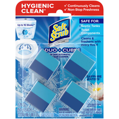 Soft Scrub In Tank Toilet Cleaner Duo Cubes Sapphire Waters - 7.05 Fl. Oz.