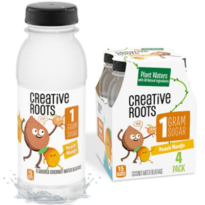 Creative Roots Beverage Coconut Water Peach Mango - 4-8.5 Fl. Oz.