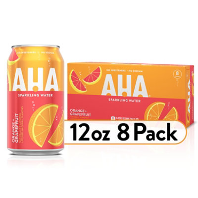 AHA Sparkling Water Orange Grapefruit - 8-12 Fl. Oz.