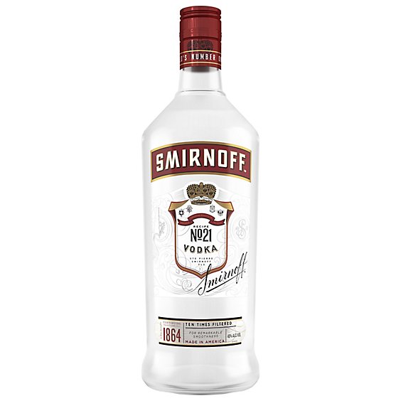 Smirnoff Vodka Recipe No. 21 80 Proof PET - 1.75 Liter