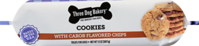Three Dog Bakery Carob  Flavored Chips Dog Cookies - 13 Oz - Image 5