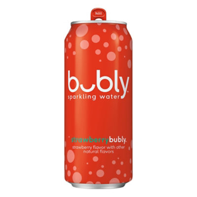 Bubly Sparkling Water Strawberry - 16 Fl. Oz.