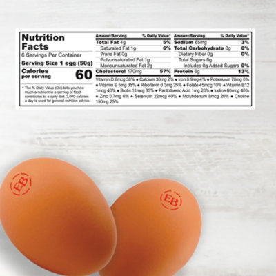 Egglands Best Organic Large Brown Eggs  - 6 Count - Image 2