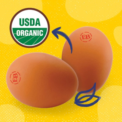 Egglands Best Organic Large Brown Eggs  - 6 Count - Image 3