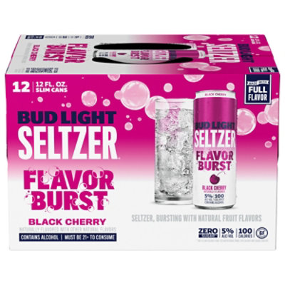 Bud Light Gluten Free Black Cherry Hard Seltzer Slim Cans - 12-12 Fl. Oz. - Image 2