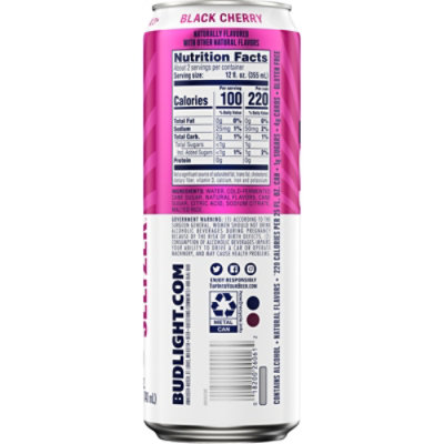 Bud Light Black Cherry Seltzer Can - 25 Fl. Oz. - Image 5