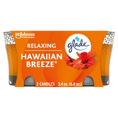 Glade Hawaiian Breeze Fragrance Infused Essential Oils Lead Free 1 Wick Candle - 2-3.4 Oz - Image 2