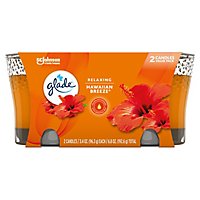 Glade Hawaiian Breeze Fragrance Infused Essential Oils Lead Free 1 Wick Candle - 2-3.4 Oz - Image 1