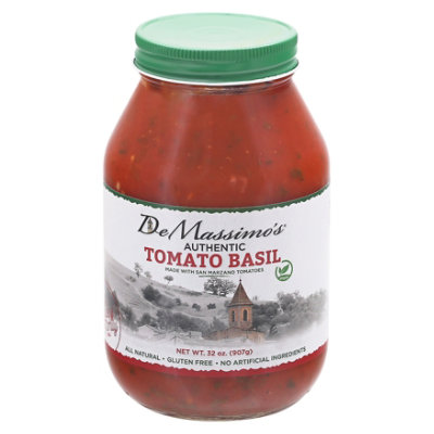 De Massimos Sauce Pasta Tomato Basil - 32 Oz - Image 3