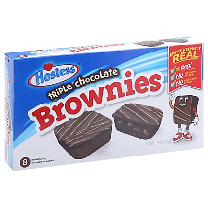 Hostess Triple Chocolate Brownies - 11.85 Oz - Image 1