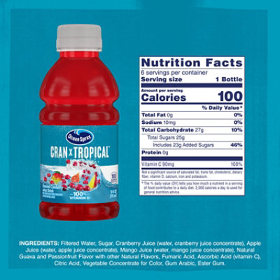 Ocean Spray Cran Tropical - 6-10 Fl. Oz. - Image 4