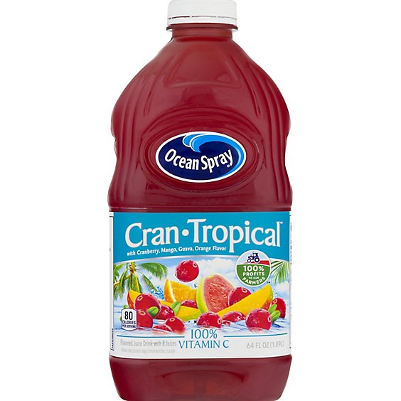 Ocean Spray Juice Drink Cranberry Tropical - 64 Fl. Oz.
