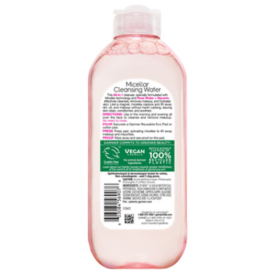 Garnier SkinActive Micellar Cleansing Water with Rose Water and Glycerin - 13.5 Fl. Oz. - Image 3