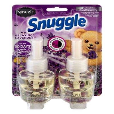 Renuzit Snuggle Scented Oil Plug In Refills Air Fresheners Relaxing Lavender - 2-.67 Fl. Oz.