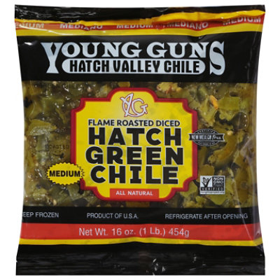 Young Guns Hatch Green Chile Medm Rstd - 16 Oz