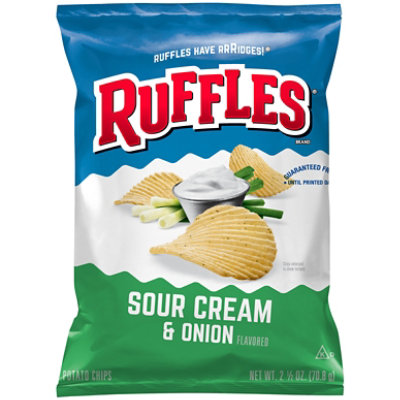 Ruffles Potato Chips Sour Cream And Onion - 2.5 Oz - Image 2