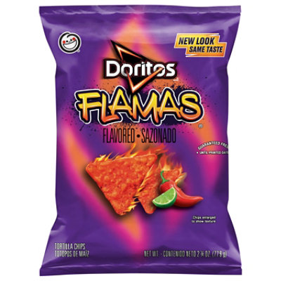 Doritos Tortilla Chips Flamas - 2.75 Oz