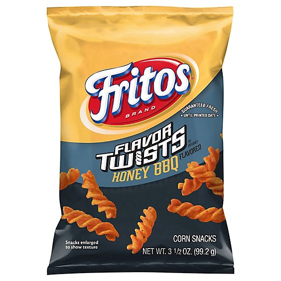 Fritos Twists Corn Chips Honey Bbq - 3.5 Oz