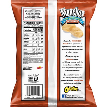 Munchos Potato Crisps Regular Flavored - 2.25 Oz - Image 6