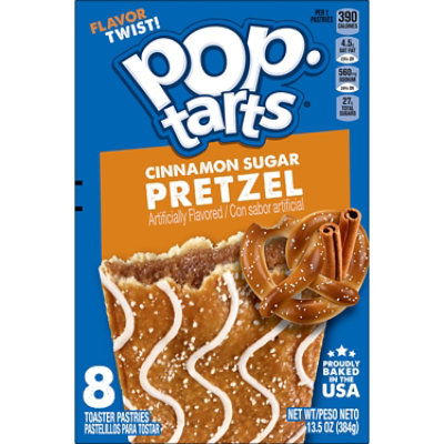 Pop-Tarts Pretzel Toaster Pastries Breakfast Foods Cinnamon Sugar Drizzle 8 Count - 13.5 Oz - Image 4