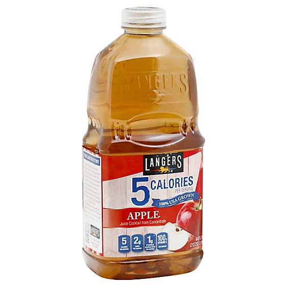 Langers 5 Calories Apple Juice - 64 Fl. Oz.