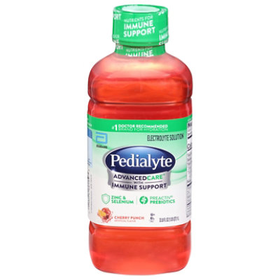 Pedialyte AdvancedCare Cherry Punch Electrolyte Solution In Ready To Drink Bottle - 1.05 Quart - Image 2