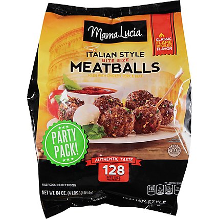 Mama Lucia Italian Meatballs Bite Size - 64 Oz - Image 2